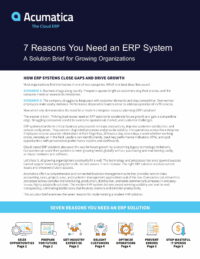 Why Today’s Thriving and Struggling Businesses Need an ERP Solution