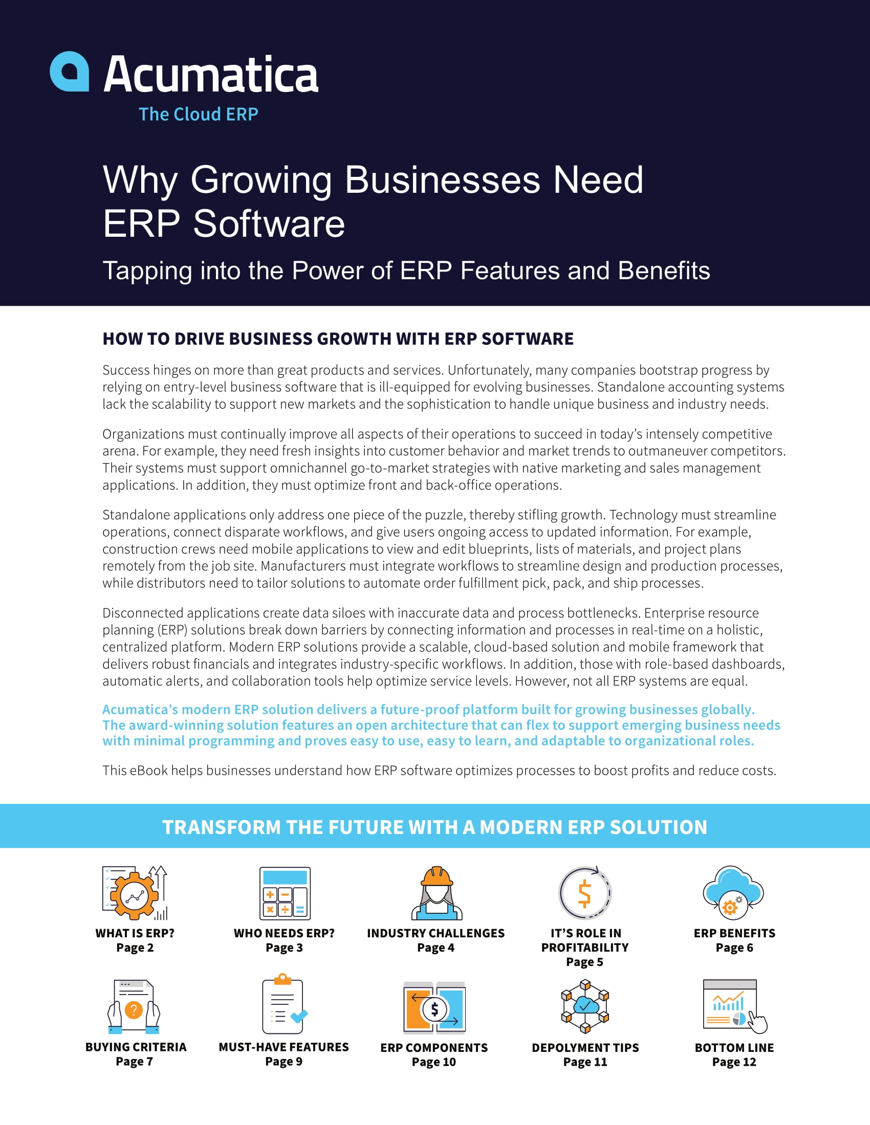 Drive Growth with an ERP for Business Solution