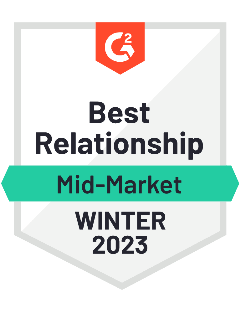 G2 Mid-Market Best Relationship Index