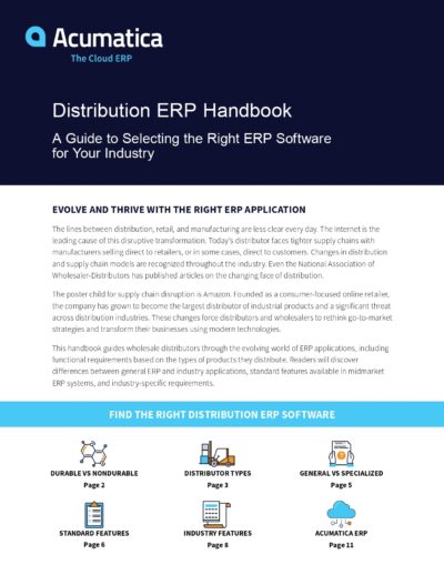 Distribution ERP Handbook.