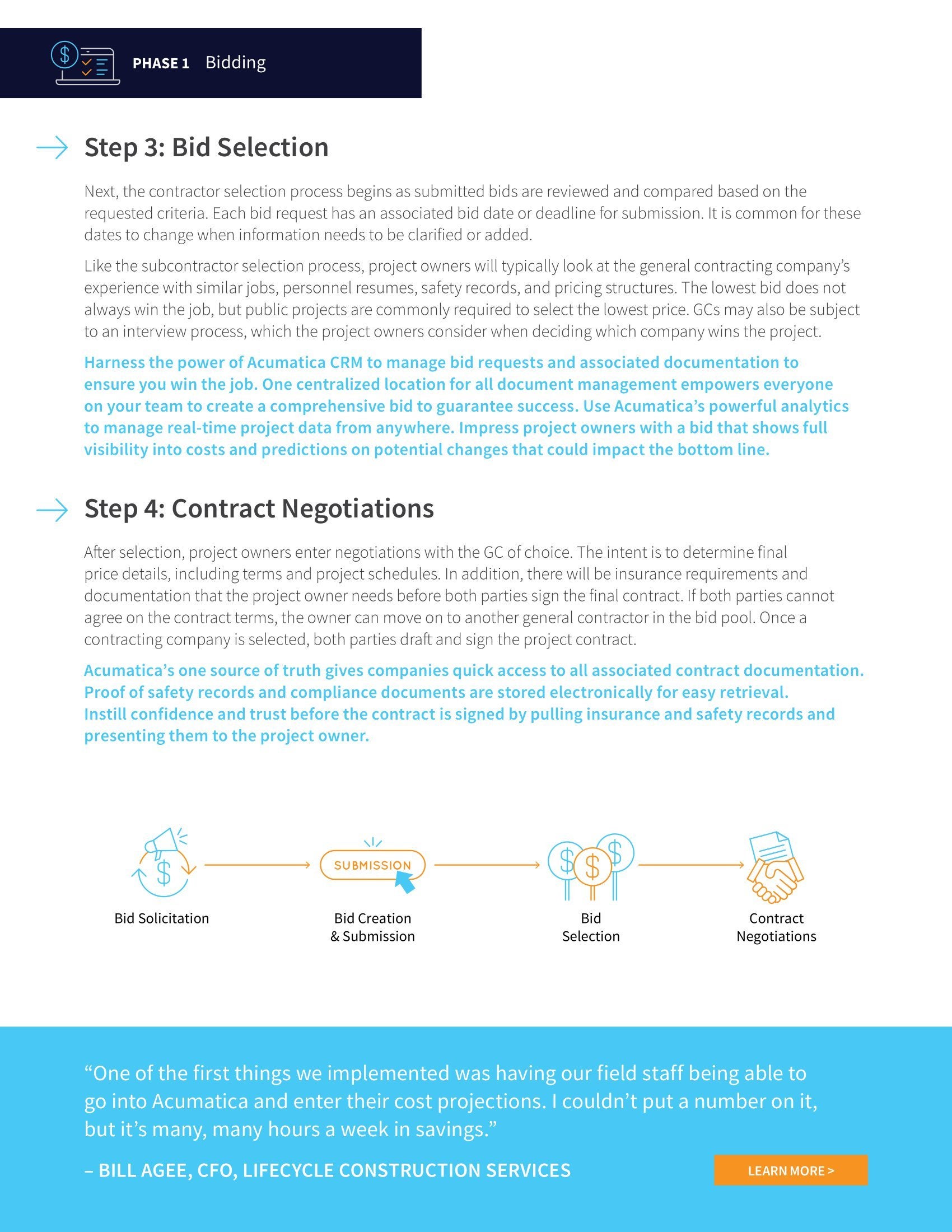 Experience Construction Bid to Closeout Cycle Simplicity with Acumatica, page 2