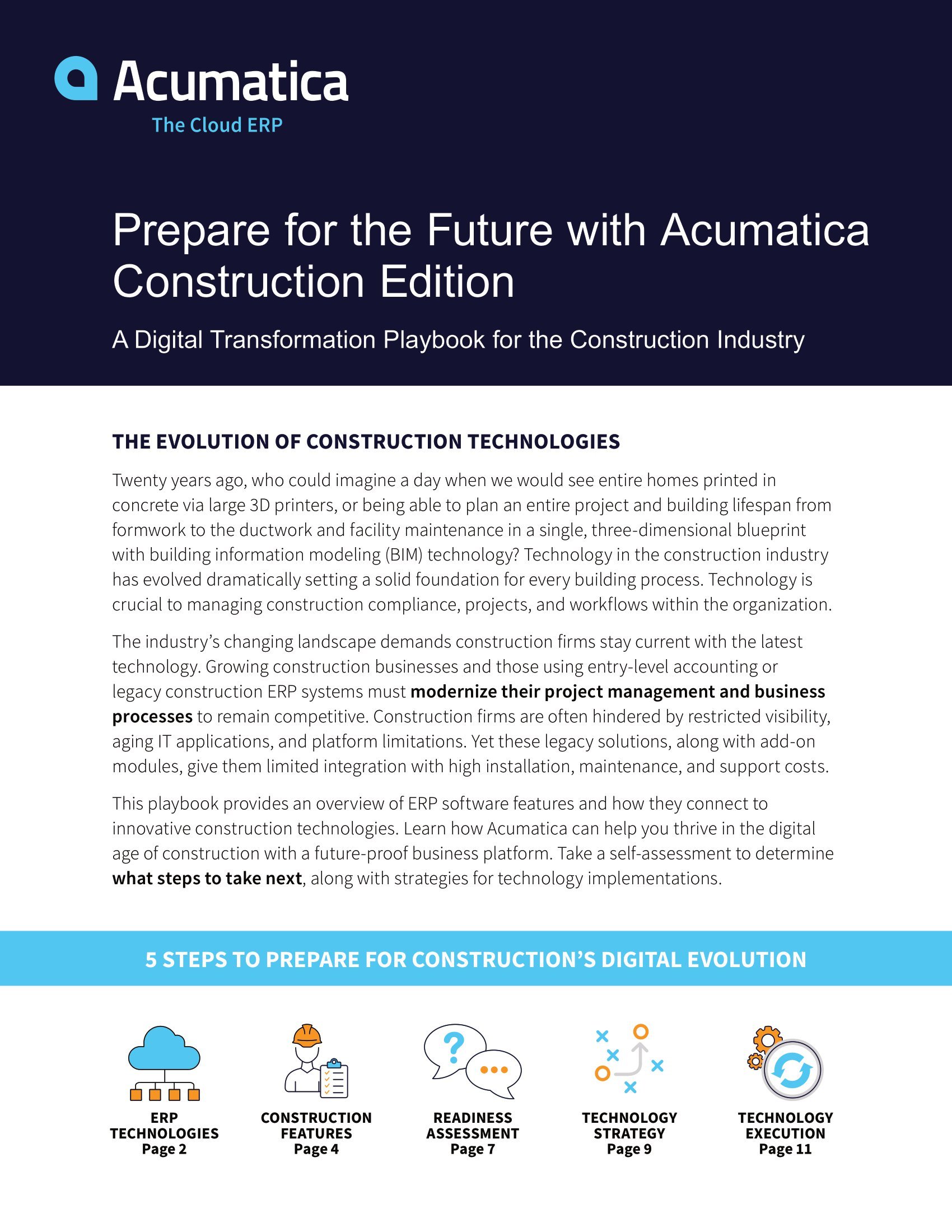 Prepare for the Construction Industry Evolution with a Digital Transformation, page 0