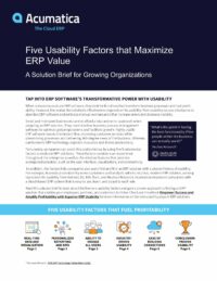 Discover the 5 ERP Usability Factors That Engage Users and Boost Profitability