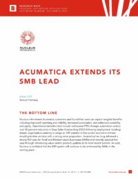 Why Nucleus Research Says The Love Between Acumatica and SMBs Will Continue