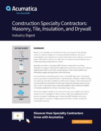 How Specialty Contractors in the Construction Industry Can Transform Their Businesses with a Modern ERP Solution