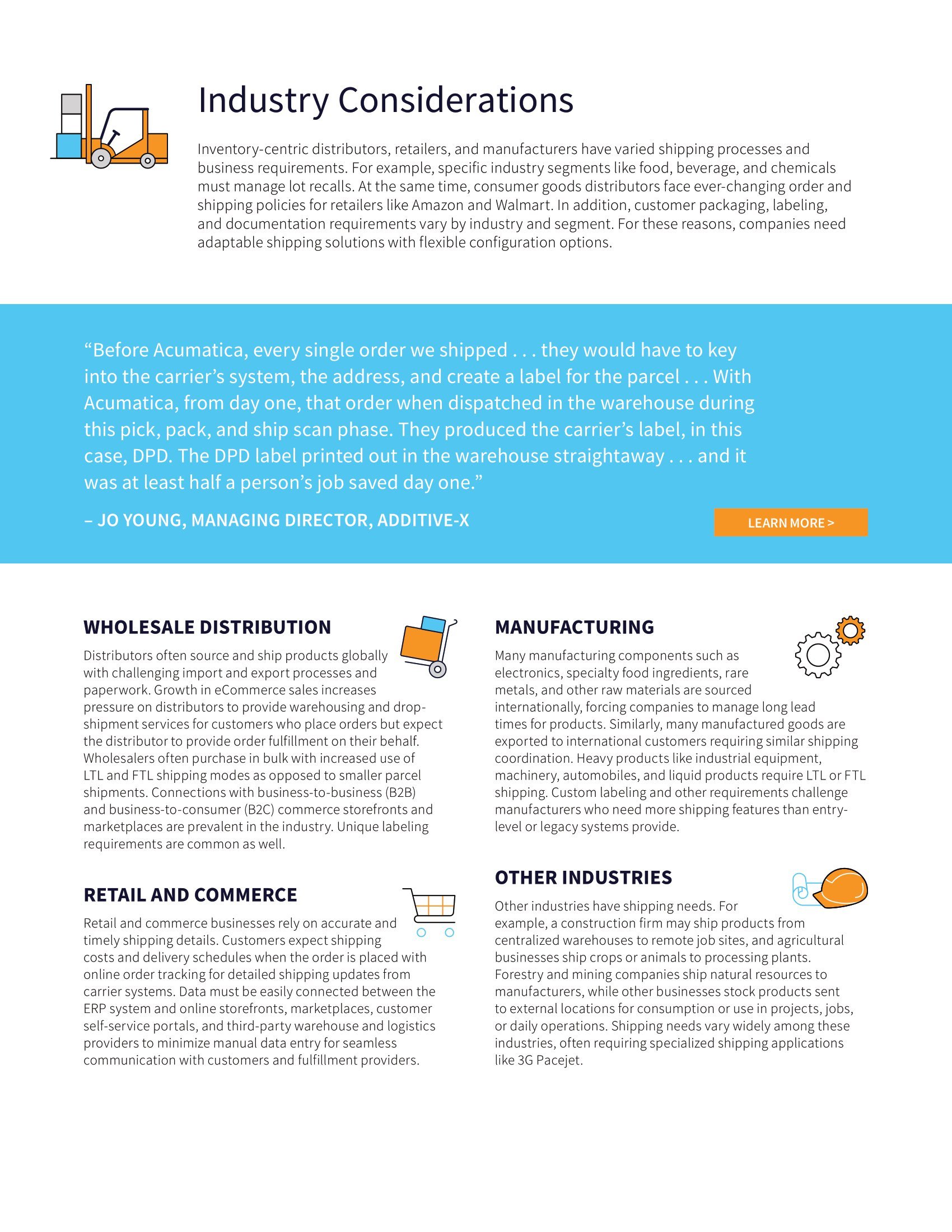 Why Modern Cloud ERP Applications and Connected Shipping is a Must for Today’s Distributors, Retailers, and Manufacturers, page 2