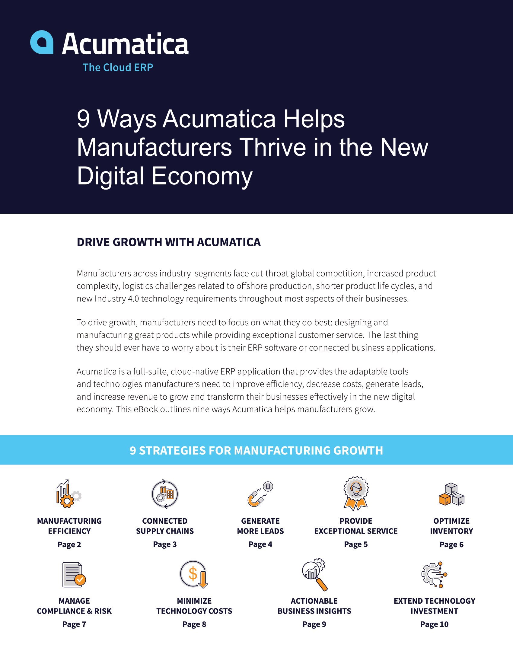 Nine Ways to Drive Manufacturing Growth in a Digital Economy