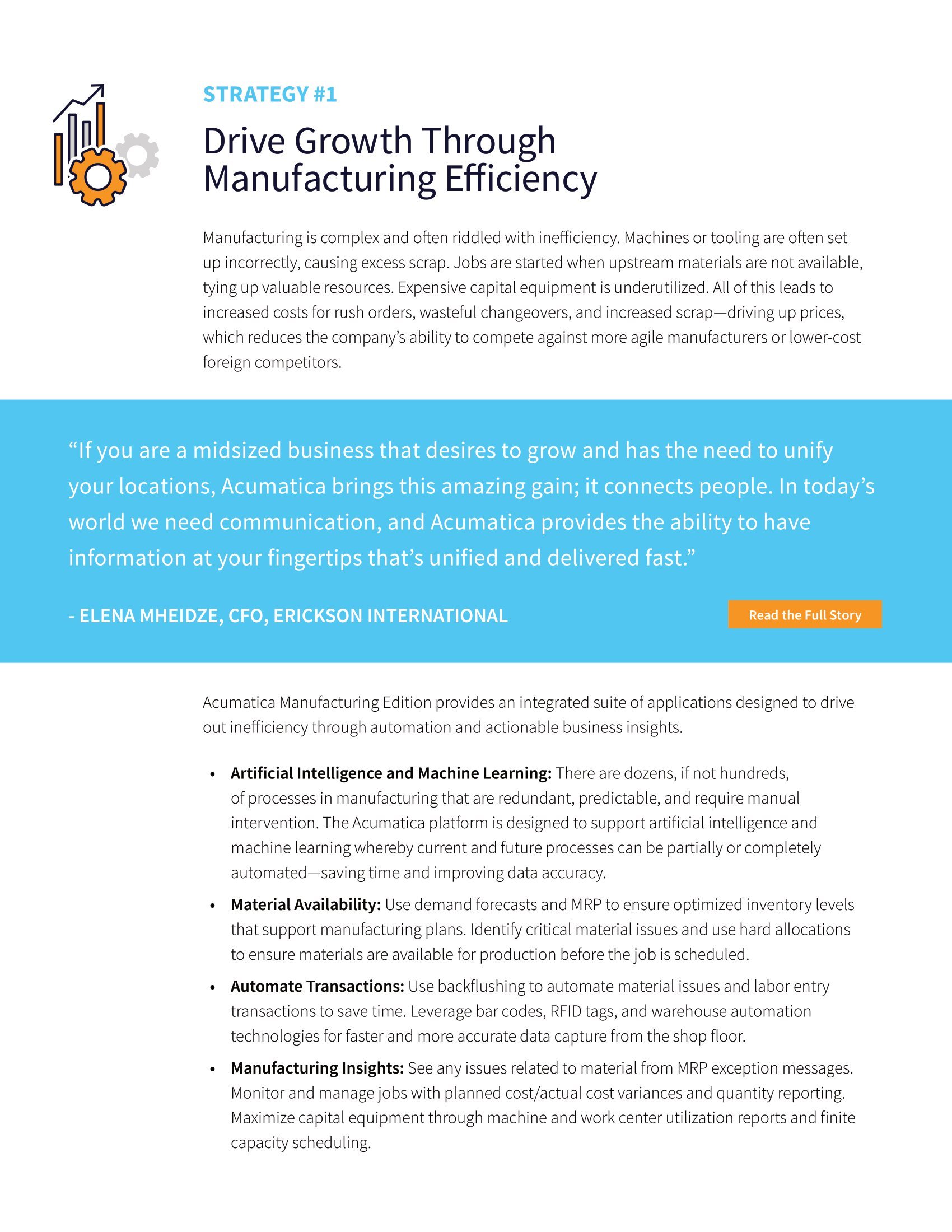 Nine Ways to Drive Manufacturing Growth in a Digital Economy, page 1