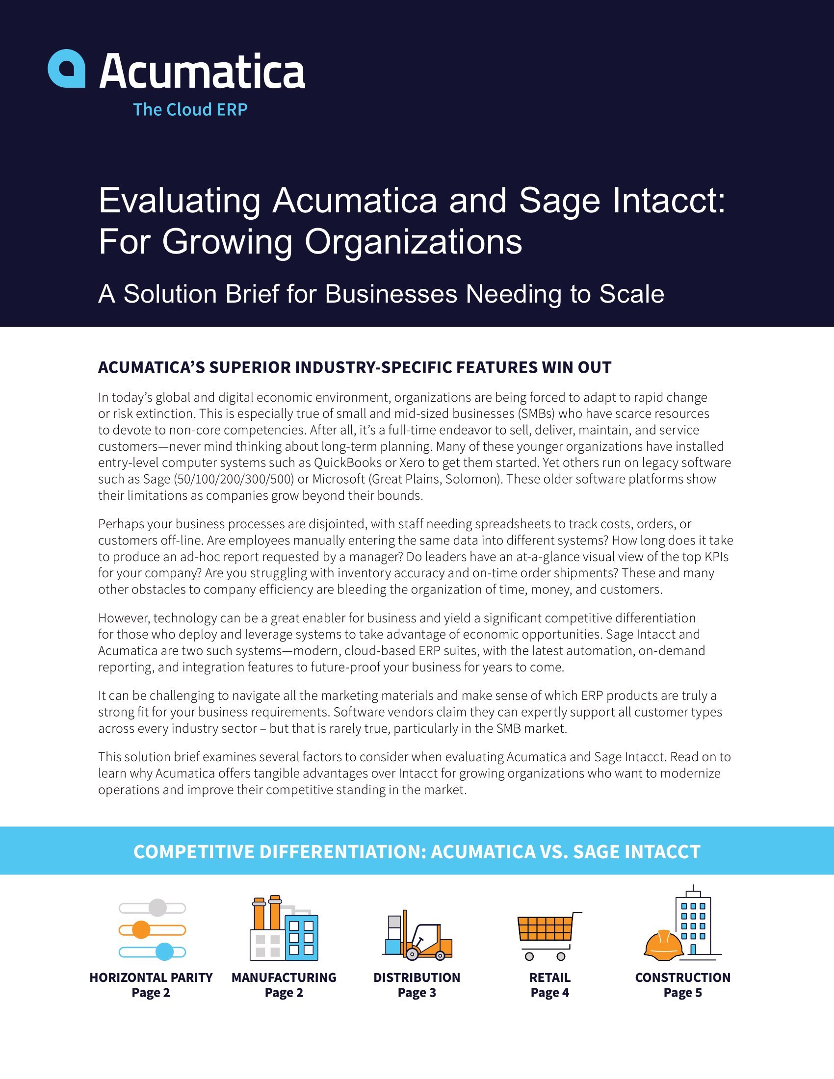 Evaluating Acumatica and Sage Intacct: Which One is Better for Growing Organizations? 