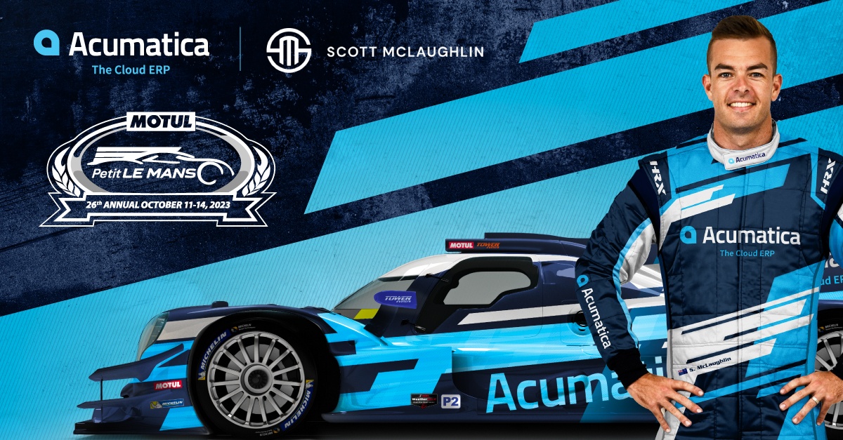 Acumatica Revs Up to Sponsor Champion Racing Driver Scott McLaughlin