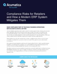 How to Overcome Retail Compliance Challenges With a Modern ERP