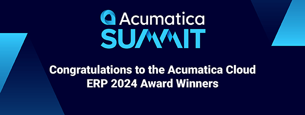 Congratulations to the Acumatica Cloud ERP 2024 Award Winners
